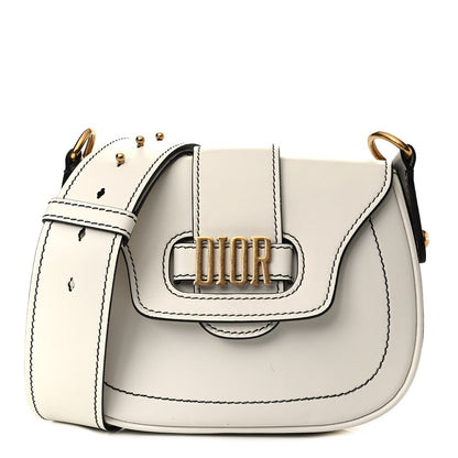 Christian Dior Calfskin Mini D Fence Saddle Bag White 1 of 5