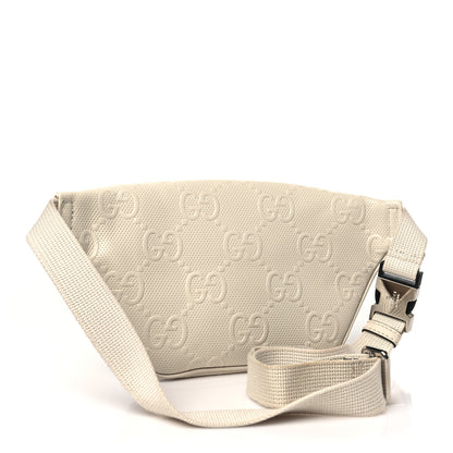 Gucci Calfskin GG Tennis Embossed Belt Bag Mystic White 3 of 12