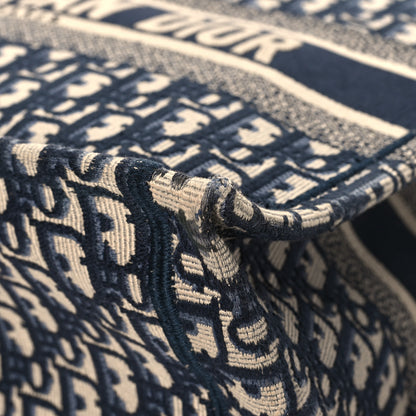 Christian Dior Oblique Medium Book Tote Blue Multicolor 11 of 12