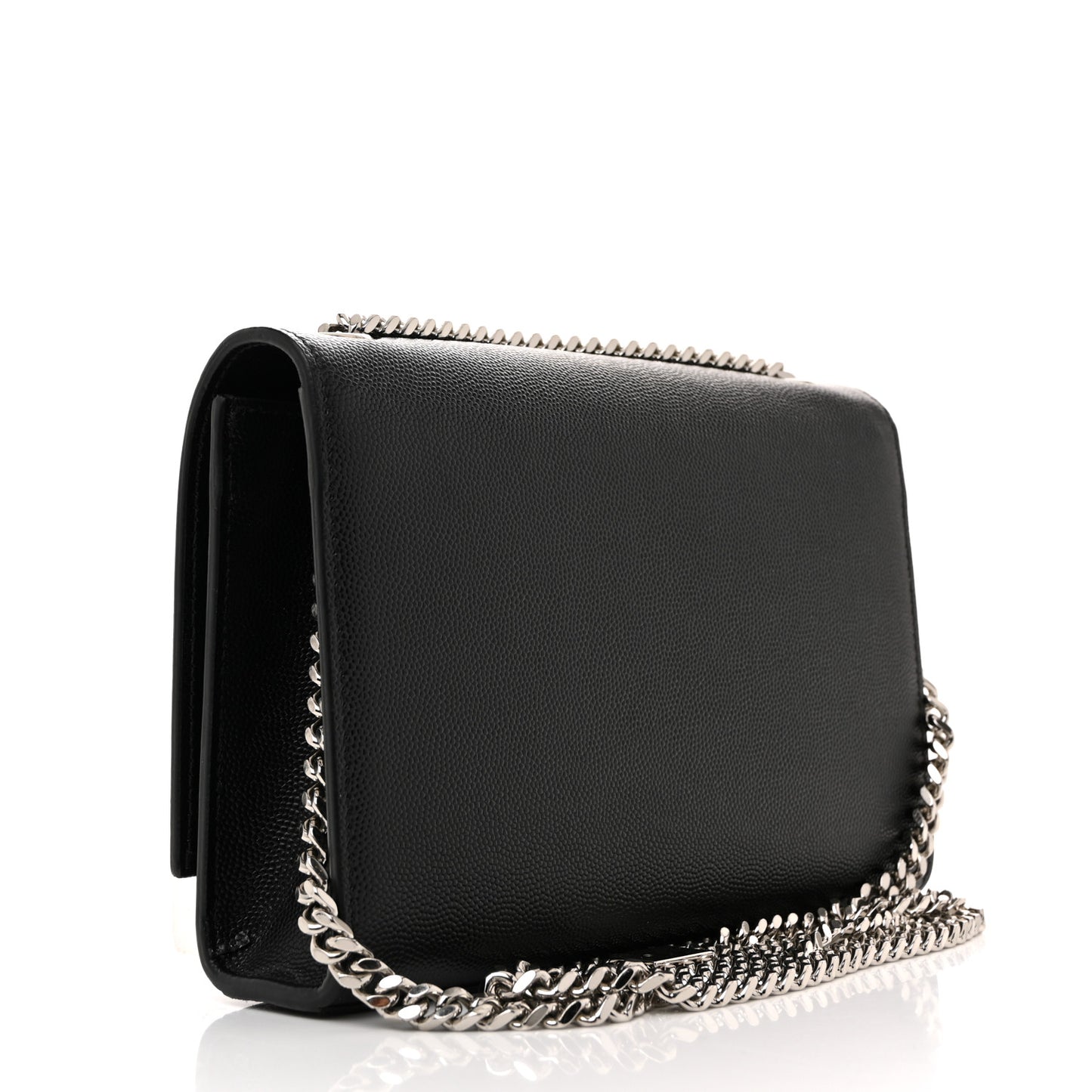 Grain De Poudre Small Classic Monogram Kate Tassel Satchel Black