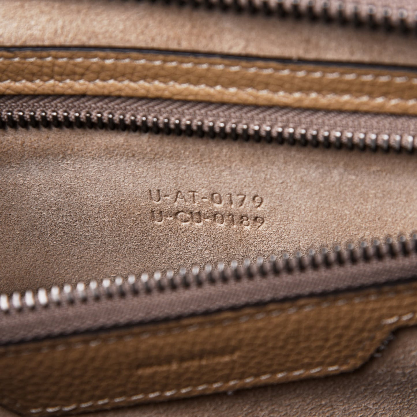 Drummed Calfskin Mini Luggage Dune
