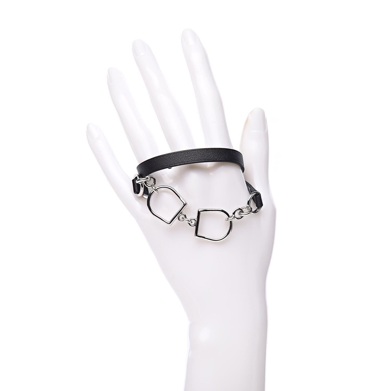 Hermes Swift Etrier Double Tour Bracelet T3 Black 2 of 7