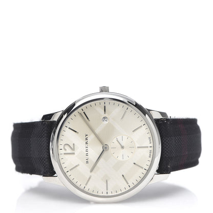 Burberry Stainless Steel Calfskin 40mm Classic Round Quartz Watch BU10008 3 of 9