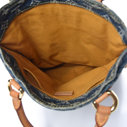 Louis Vuitton Monogram Denim Sac Plat Blue 5 of 13