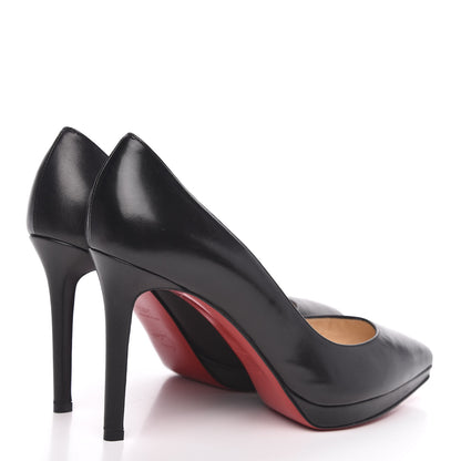 Christian Louboutin Shiny Nappa Pigalle Plato 100 Pumps 39.5 Black 4 of 9