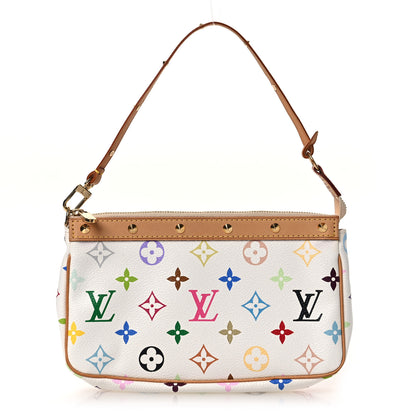 Louis Vuitton Monogram Multicolor Pochette Accessories White 1 of 11