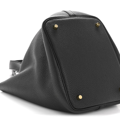 Hermes Taurillon Clemence Picotin Lock 22 MM Black 9 of 13