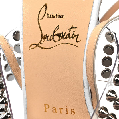 Christian Louboutin CHRISTIAN LOUBOUTIN Kid PVC Zarli Levita 55 Pumps 37 White 7 of 10