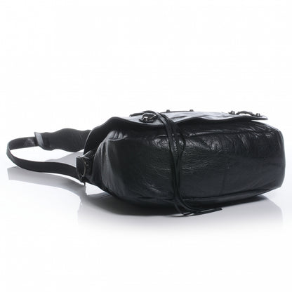 Balenciaga Agneau Folk Messenger Black 4 of 8