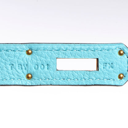 Hermes Togo Kelly Retourne 32 Bleu Atoll 7 of 28