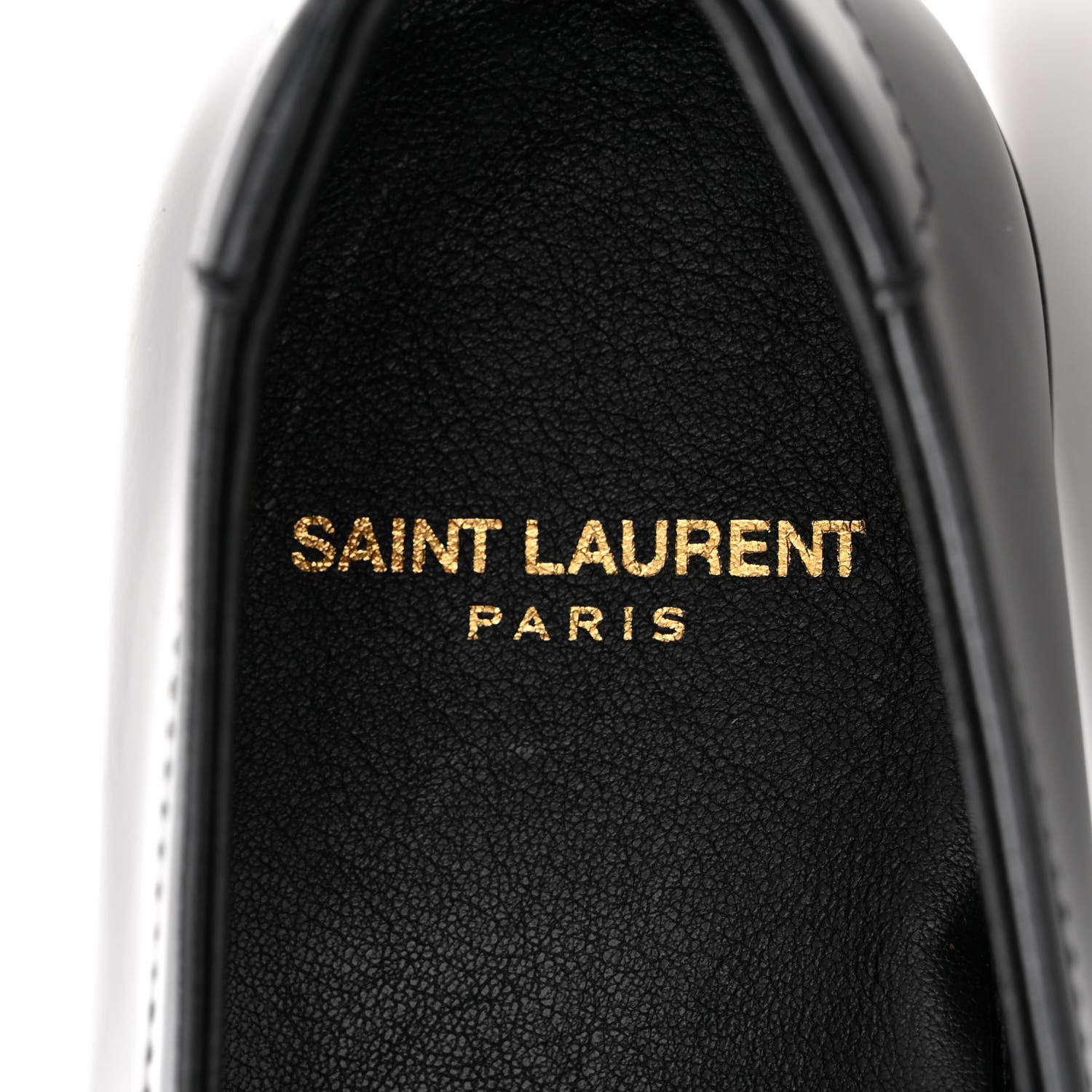 Saint Laurent Calfskin Penny Loafers 38 Black 8 of 10