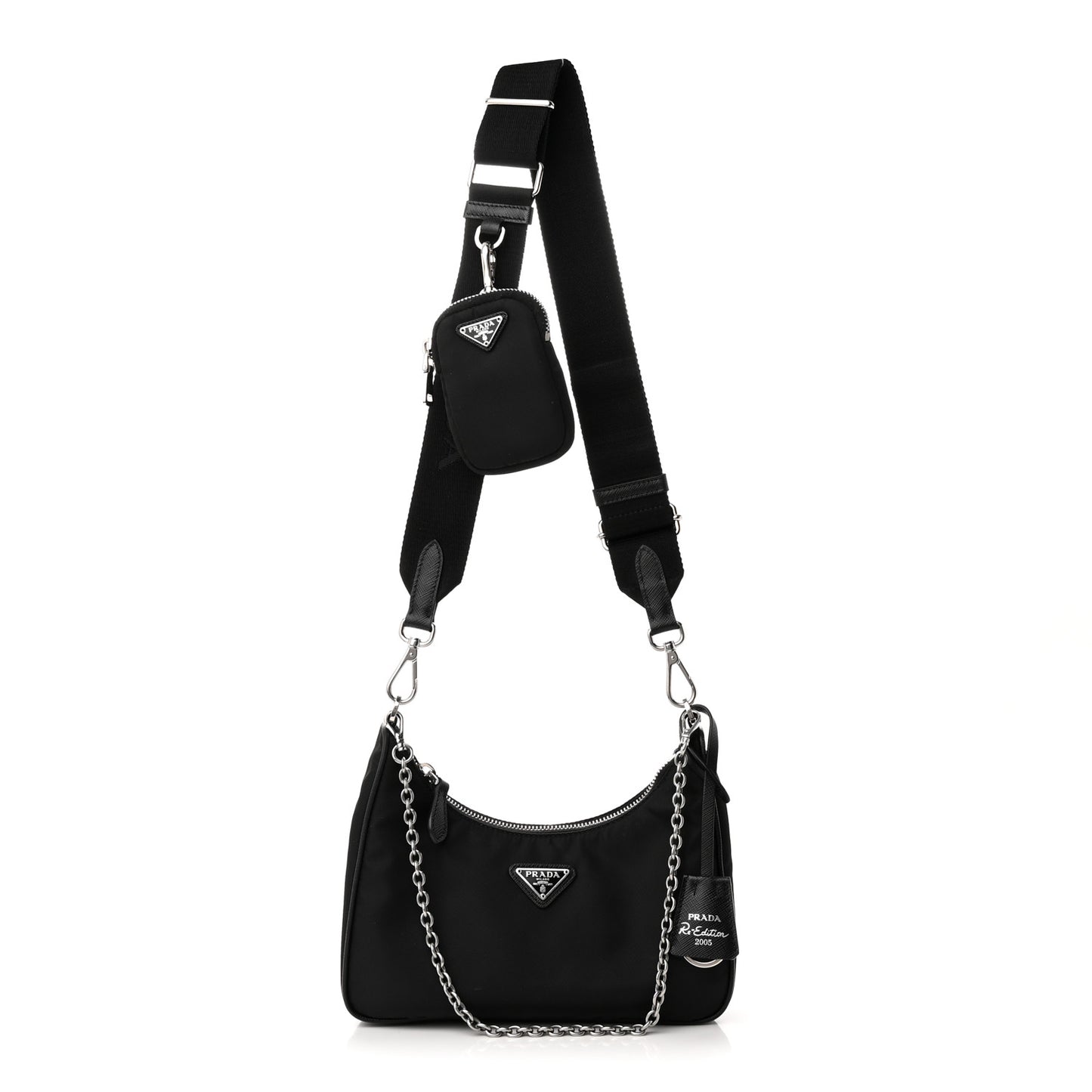 Nylon Re-Edition 2005 Shoulder Bag Black