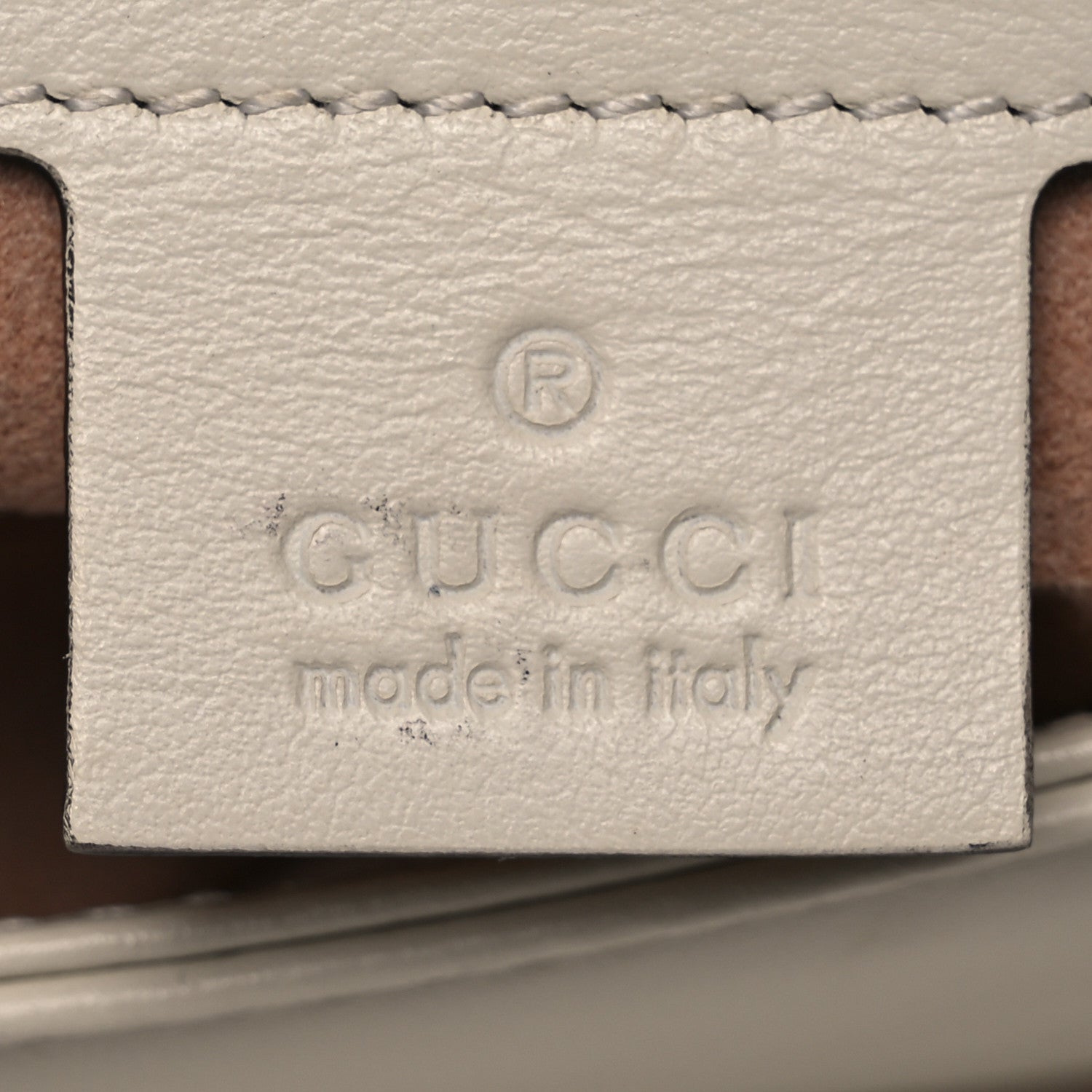 Gucci Calfskin Matelasse Small GG Marmont Shoulder Bag White 6 of 17
