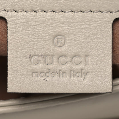 Gucci Calfskin Matelasse Small GG Marmont Shoulder Bag White 6 of 17