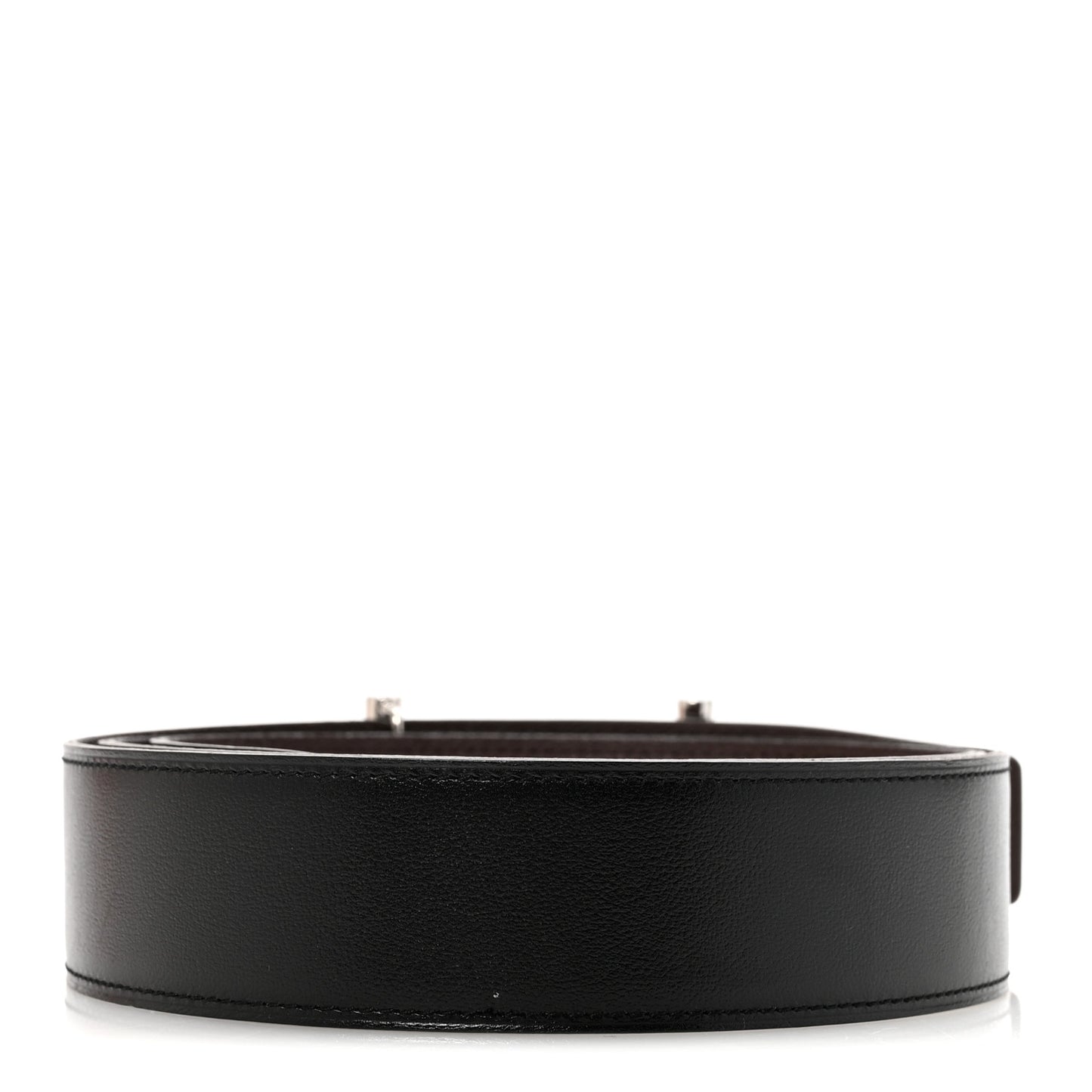 Box 135 Togo 38mm H d'Ancre Belt 105 Black Chocolate