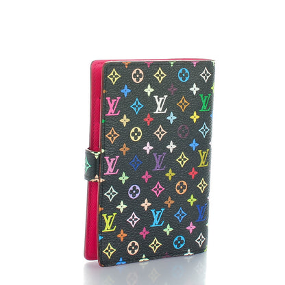 Louis Vuitton Monogram Multicolor Small Ring Agenda Cover Black Grenade 3 of 7