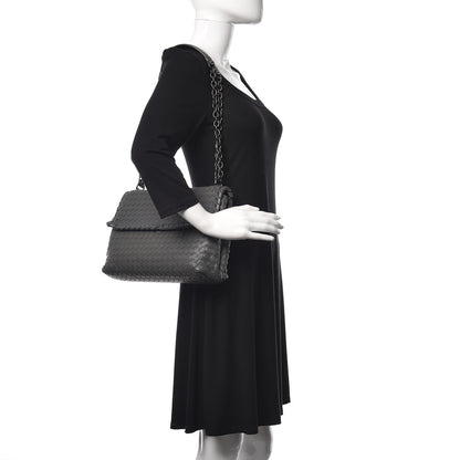 Bottega Veneta Nappa Intrecciato Large Olimpia Bag Light Grey 2 of 15