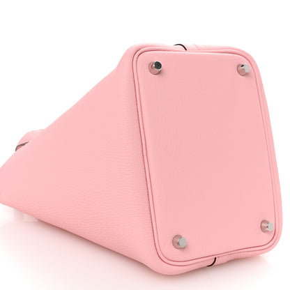 Hermes Taurillon Clemence Picotin Lock 18 PM Rose Sakura 9 of 10
