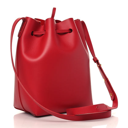 Mansur Gavriel Calfskin Mini Bucket Bag Flamma 3 of 7