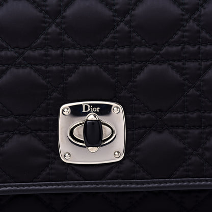 Christian Dior Nylon Cannage Charming Lock Messenger Bag Black 10 of 10