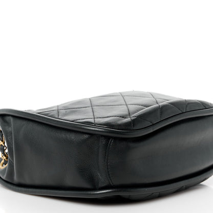 Chanel Shiny Lambskin Quilted Fashion Therapy Hobo Black 11 of 13