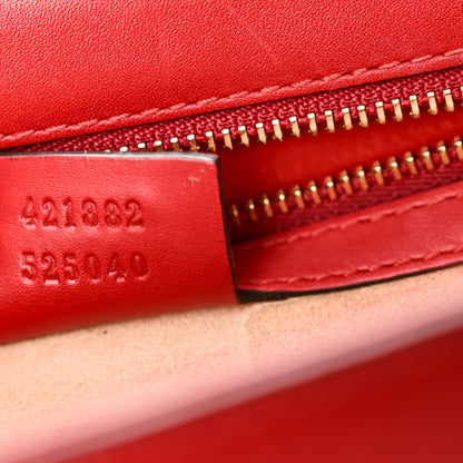 Gucci Calfskin Small Sylvie Shoulder Bag Hibiscus Red 7 of 10