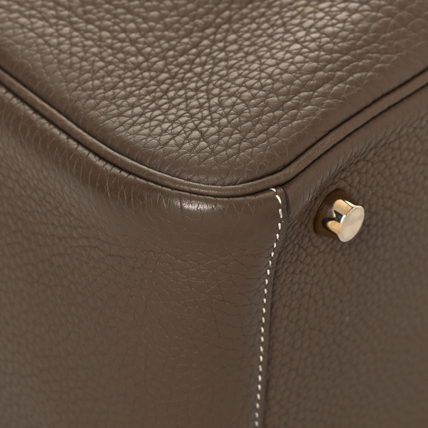 Hermes Taurillon Clemence Lindy 26 Etoupe 8 of 14