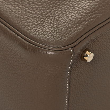 Hermes Taurillon Clemence Lindy 26 Etoupe 8 of 14