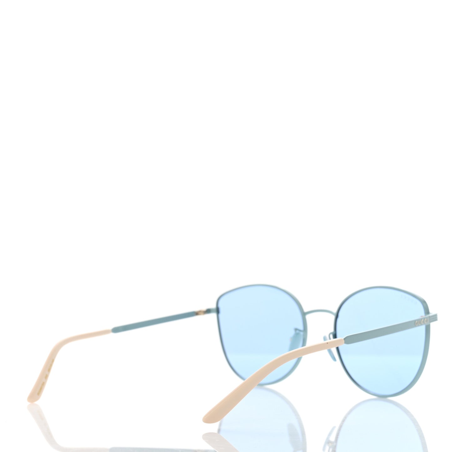 Metal Cat Eye GG0807SA Sunglasses Pale Blue