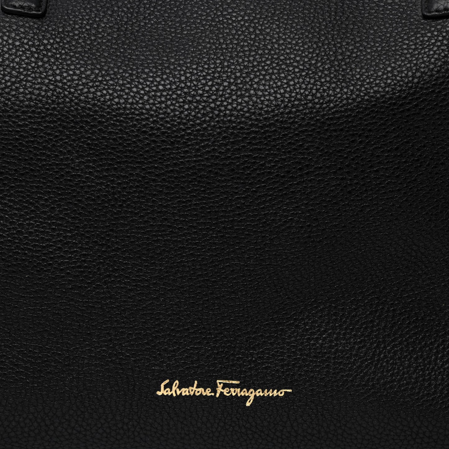 Hammered Calfskin Double Handle Large Amy Tote Black