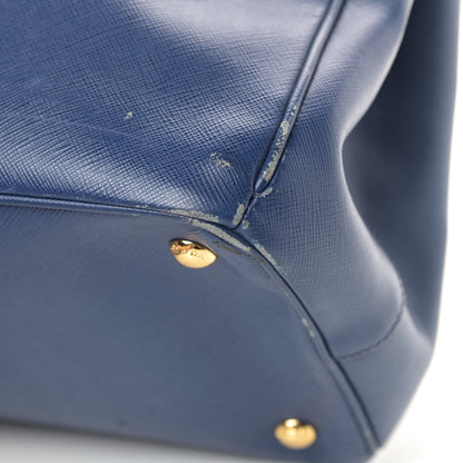 Prada Saffiano Lux Large Tote Bluette 6 of 9