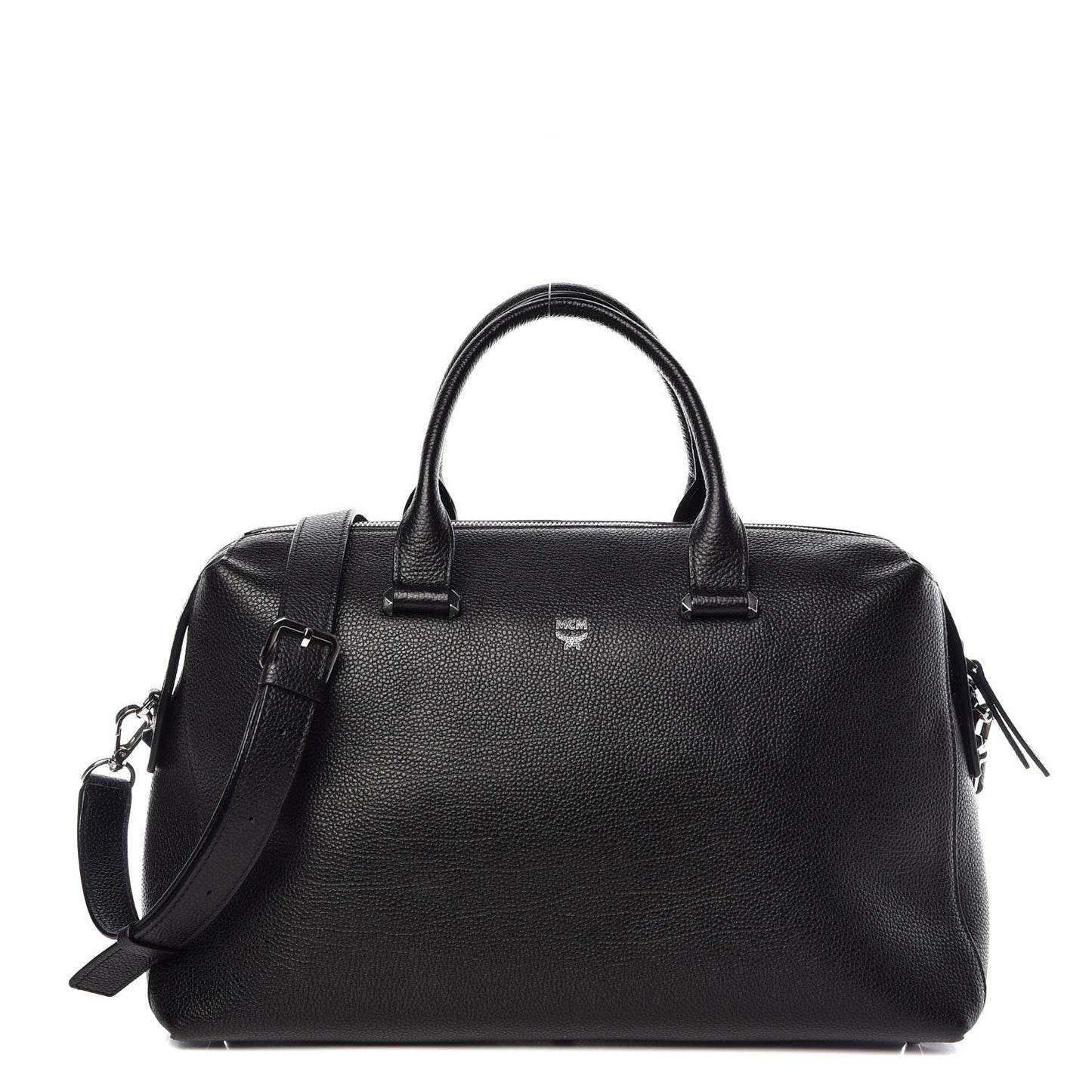 Grained Calfskin Medium Ella Boston Black