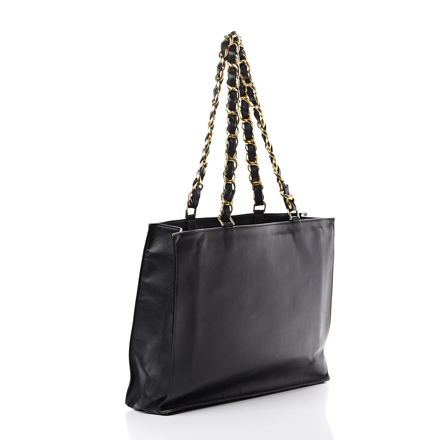 Chanel Lambskin CC Tote Black 2 of 18