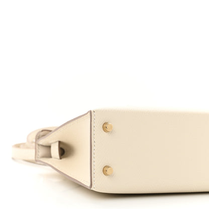 Hermes Epsom Mini Kelly Sellier 20 Craie 9 of 11