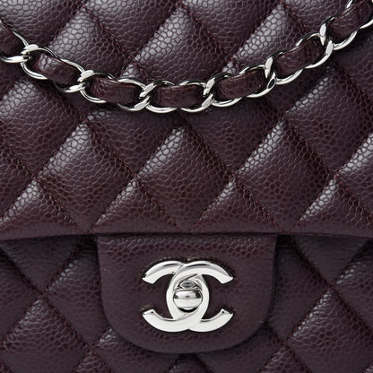 Chanel Caviar Quilted Medium Double Flap Burgundy 12 of 12