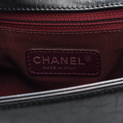 Chanel Glazed Calfskin Quilted Large Coco Boy Flap Black 6 of 10