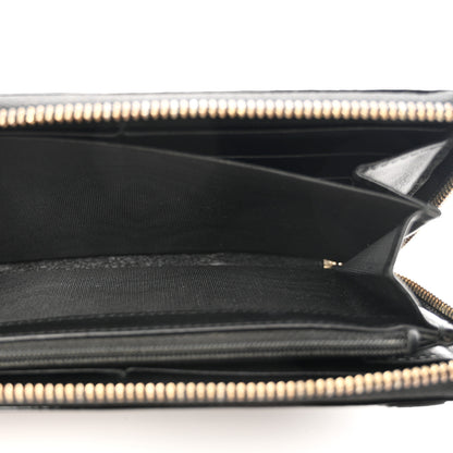Gucci Patent Microguccissima Nice Zip Around Wallet Black 5 of 9