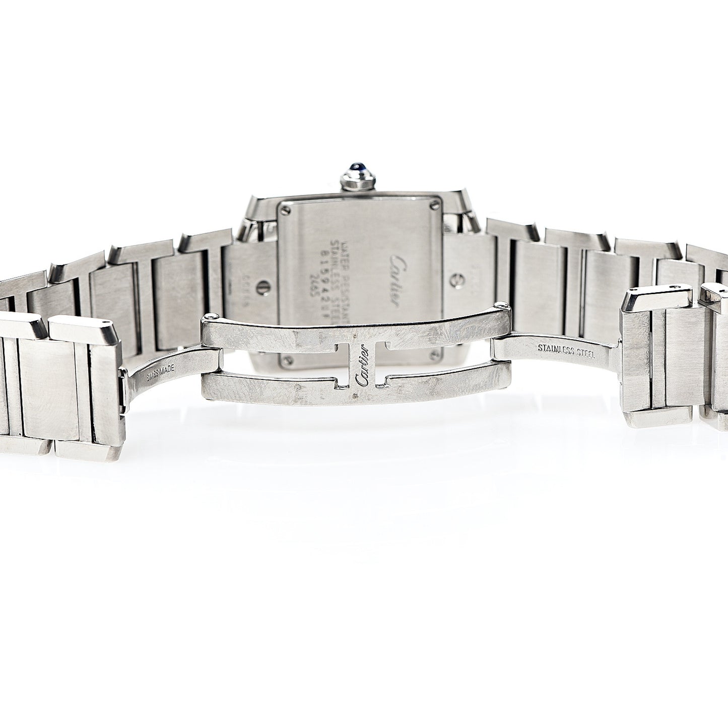 Stainless Steel 25mm Tank Francaise Quartz Watch