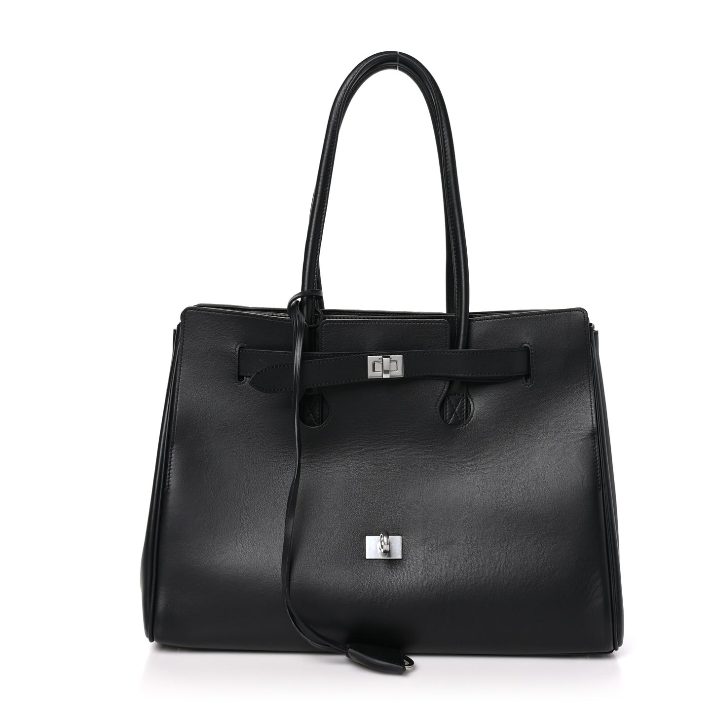 Smooth Calfskin Medium Bel Air Carry All Bag Black