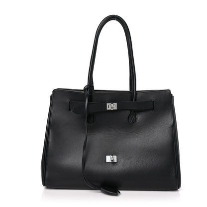 Balenciaga Smooth Calfskin Medium Bel Air Carry All Bag Black 1 of 10
