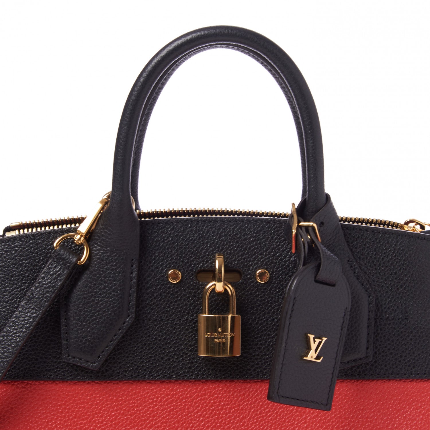 Louis Vuitton Taurillon City Steamer PM Black Rouge 6 of 8