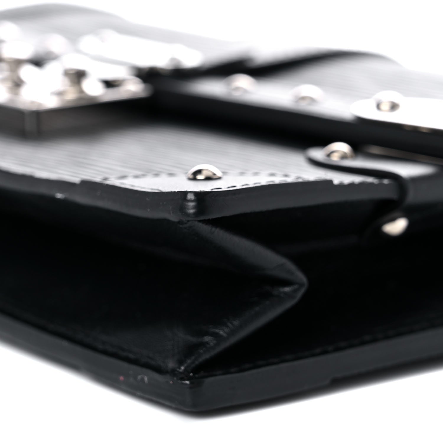 Louis Vuitton Epi Trunk Chain Wallet Black 8 of 9