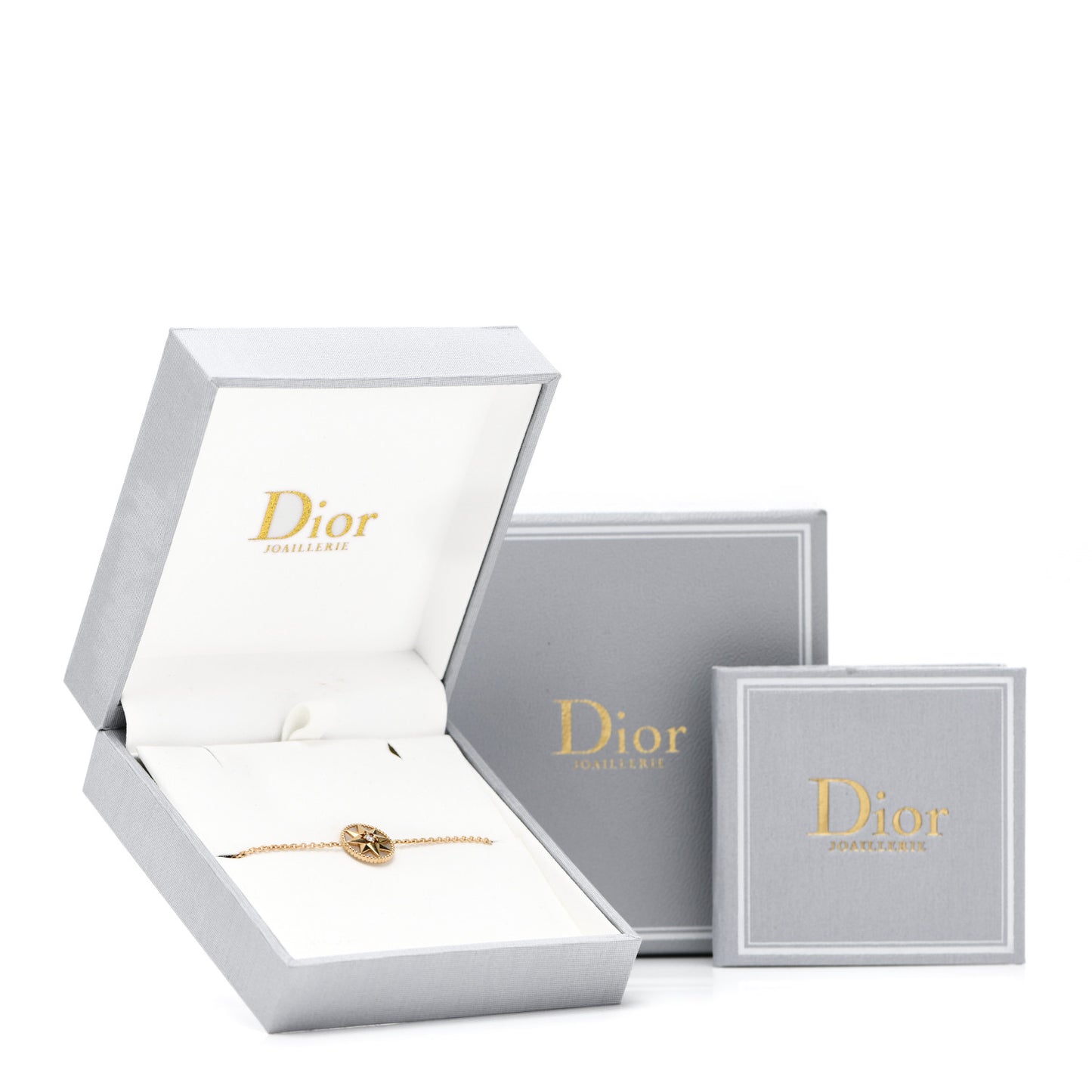 18K Yellow Gold Diamond Mother of Pearl Rose Des Vents Bracelet