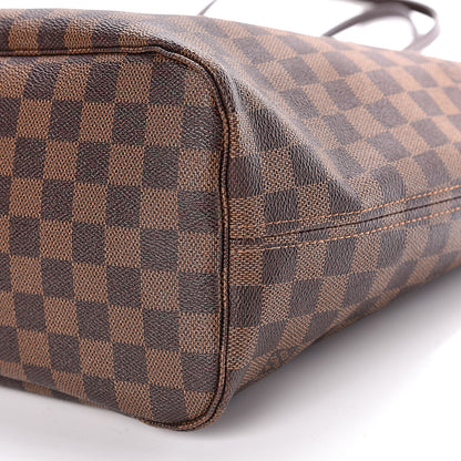 Louis Vuitton Damier Ebene Neo Neverfull MM Rose Ballerine 10 of 17