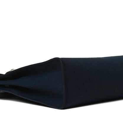Hermes Toile Vache Hunter Herbag Zip PM 31 Bleu Marine Black 7 of 21