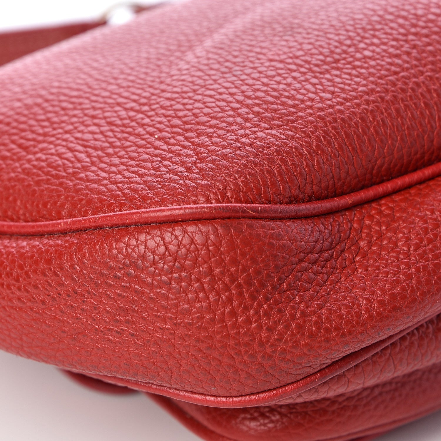 Prada Vitello Daino Hobo Rosso 13 of 14