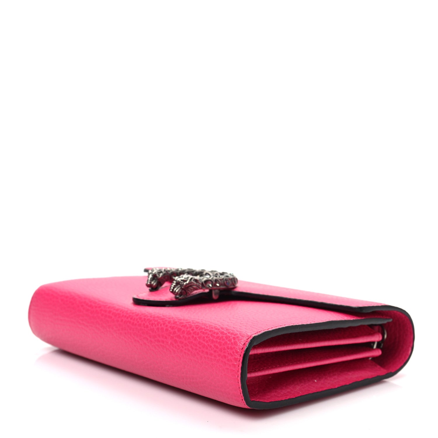 Gucci Dollar Calfskin Crystal Mini Dionysus Chain Wallet Box Pink 7 of 8
