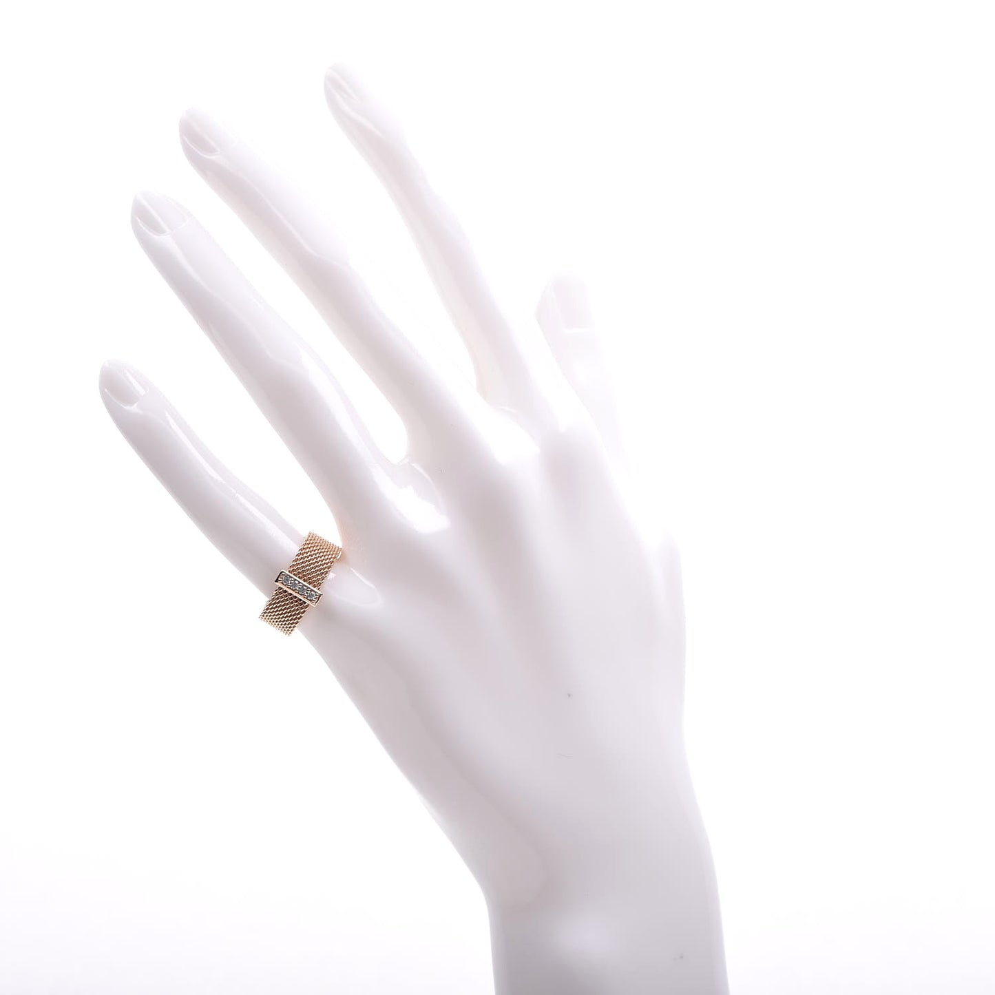 18K Rose Gold 4 Diamond Somerset Ring 48 4.25