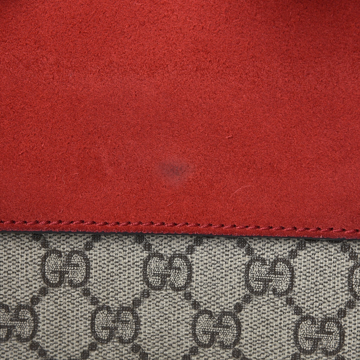 GG Supreme Monogram Small Dionysus Shoulder Bag Red