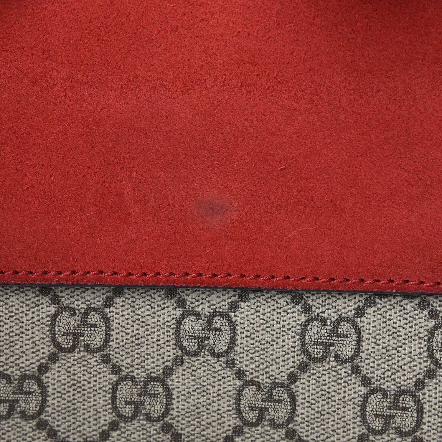 Gucci GG Supreme Monogram Small Dionysus Shoulder Bag Red 8 of 15